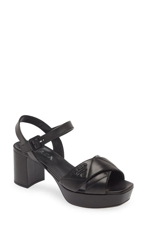 prada leather sandals mens|Prada diagram platform sandal.